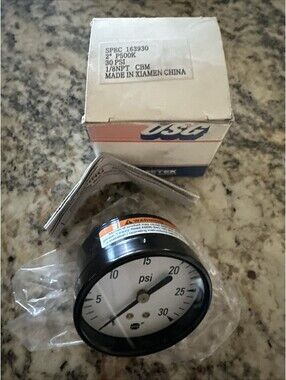 AMETEK pressure gauge USG Spec 163930 - 2" P500K - 30 PSI - NEW + FAST SHIPPING